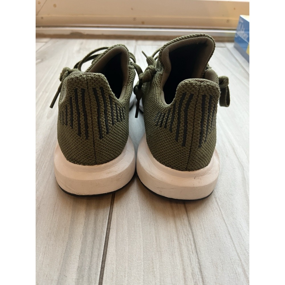 Adidas Swift Run Olive Green Knit Sneakers Men's Size 6.5 Gently Used - Picture 4 of 6